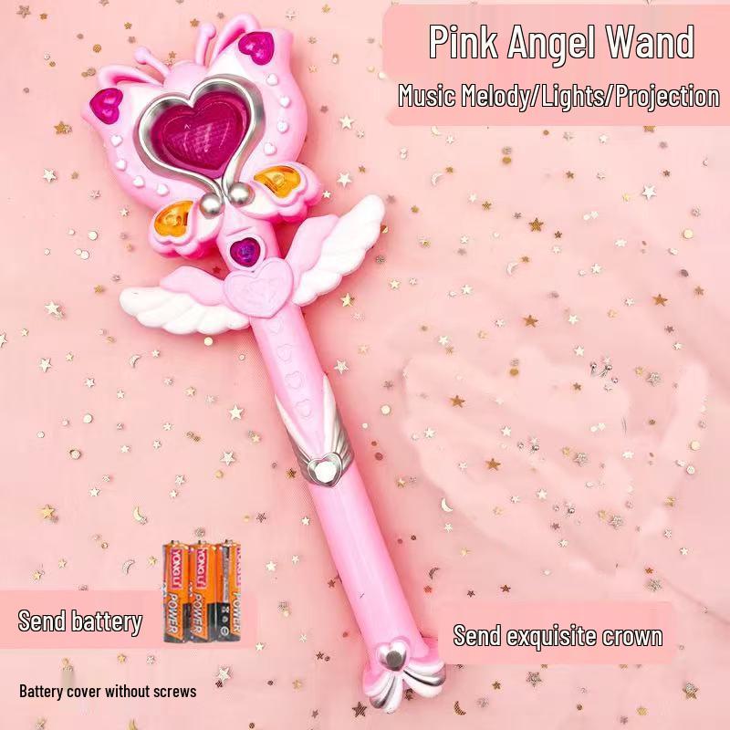 Magic Fairy Wand with Light, Music, and Projection for Girls