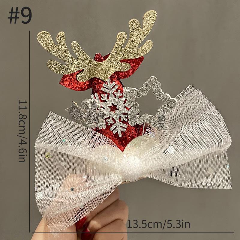 Christmas Hair Clip Christmas Tree Hat Santa Claus Cosplay Headband Xmas Hairband Festival Photograph Props Hair Accessories