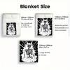 Black and White Exploding Skull 2D Flat Pattern Flannel Blanket High quality All Seasons Warmth and Comfort Perfect for Christmas Gifts.MMT0918272