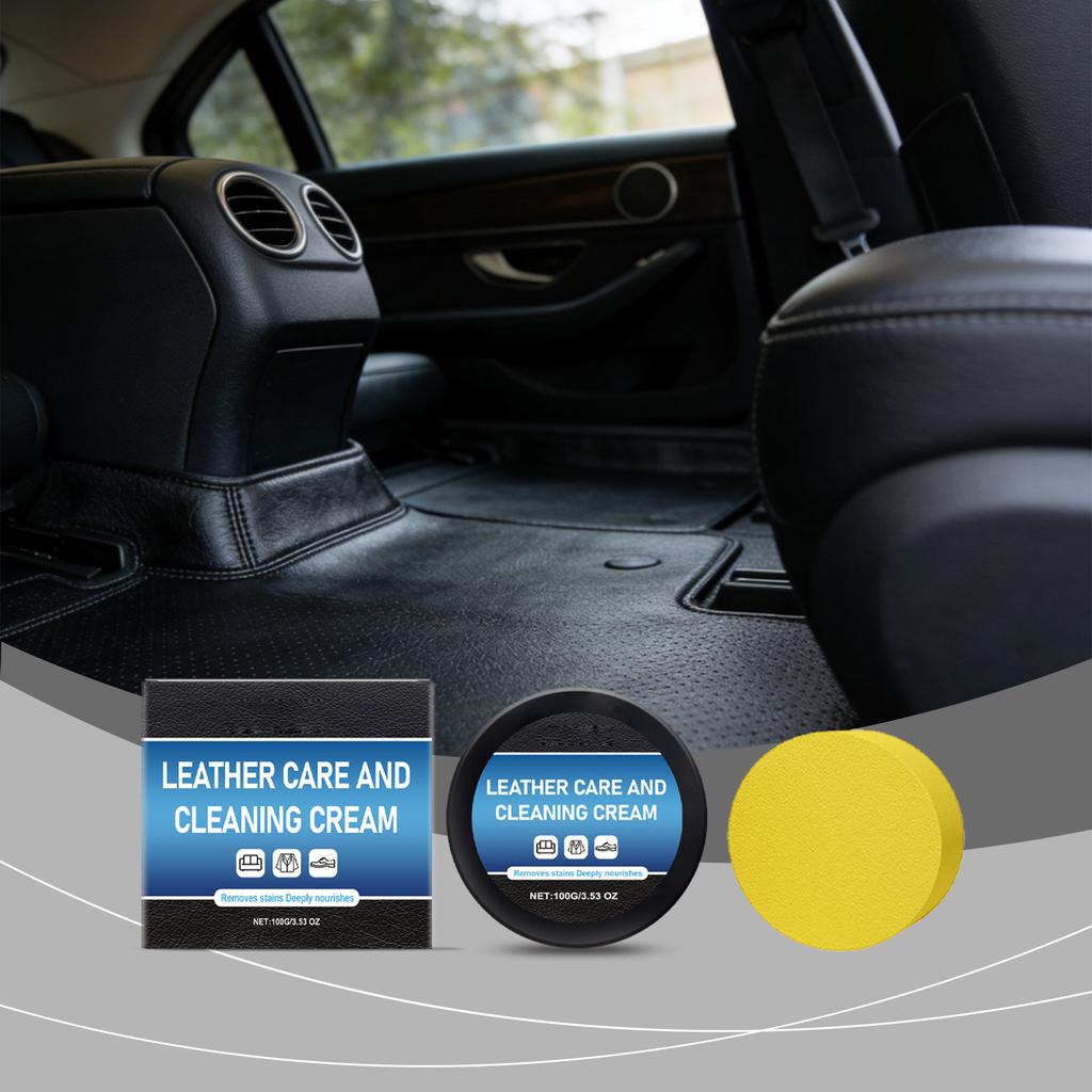 Leather Care and Cleaning Cream - and Refurbishing Interior and Car Interior Wax, Leather Care Cream