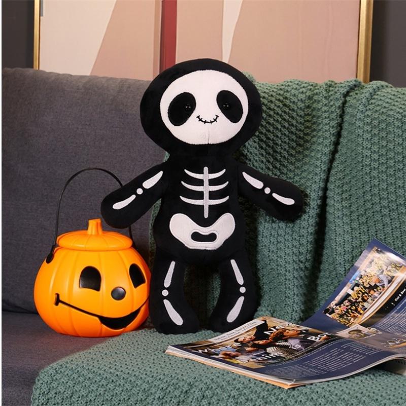 Funny Halloween Skull Bob Plush Toy For Boys Cute Doll Gift Birthday Present