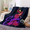 Selena Quintanilla Sakura Beauty Blankets Fleece Textile Decor Multifunction Soft Throw Blankets for Sofa Outdoor Quilt