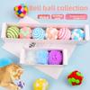 Cat Toy Elastic Ball - Handmade Plush Bell Ball Gift Set - Cat's Solo Ball That Is Durable and Resistant To Scratching and Chewing