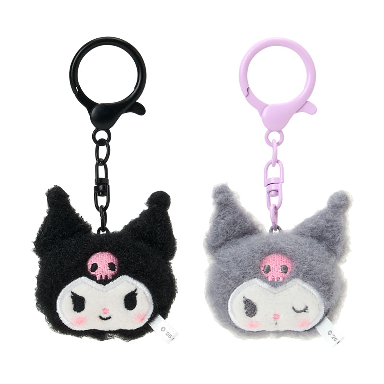 Sanrio Mini Mascot Keychain Set of 2 Smiling Kuromi Ages 6 and up 660841 (Matching Faces) - - -