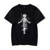 2026 Estate Top Larghi T-shirt Canottiere Stampa Anime T-shirt Uomo Streetwear Vintage Maglietta Nera Harajuku T-shirt Oversize