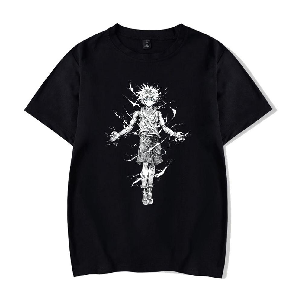 2026 Estate Top Larghi T-shirt Canottiere Stampa Anime T-shirt Uomo Streetwear Vintage Maglietta Nera Harajuku T-shirt Oversize