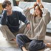 Matching Pajamas for Men and Long Couples Pajama Perfect for Perfect as a Gift for or Christmas D.IIZOO Women, Sleeve, Fall/Winter Set, Couples,