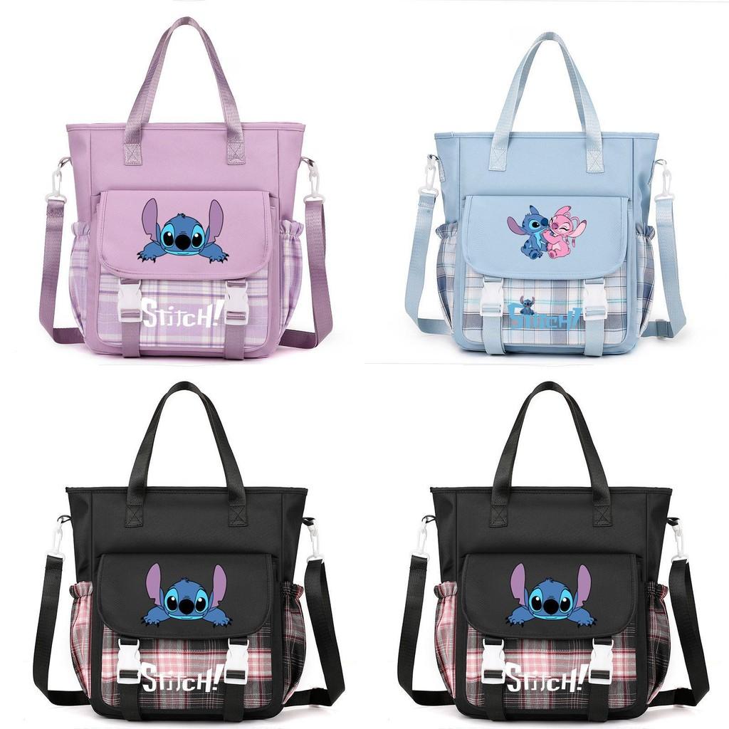 Lilo Stitch Kids Canvas Shoulder Bag With Colorful Print For Daily Use