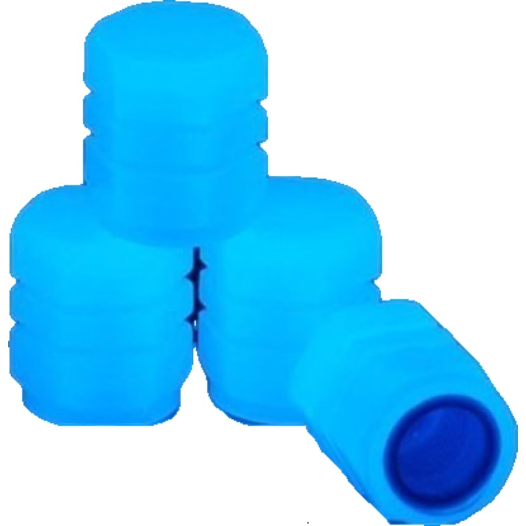 

Plus Nao Tire Valve Cap, Air Valve, Set of 4 in the Same Color, Set of 4 colors синий