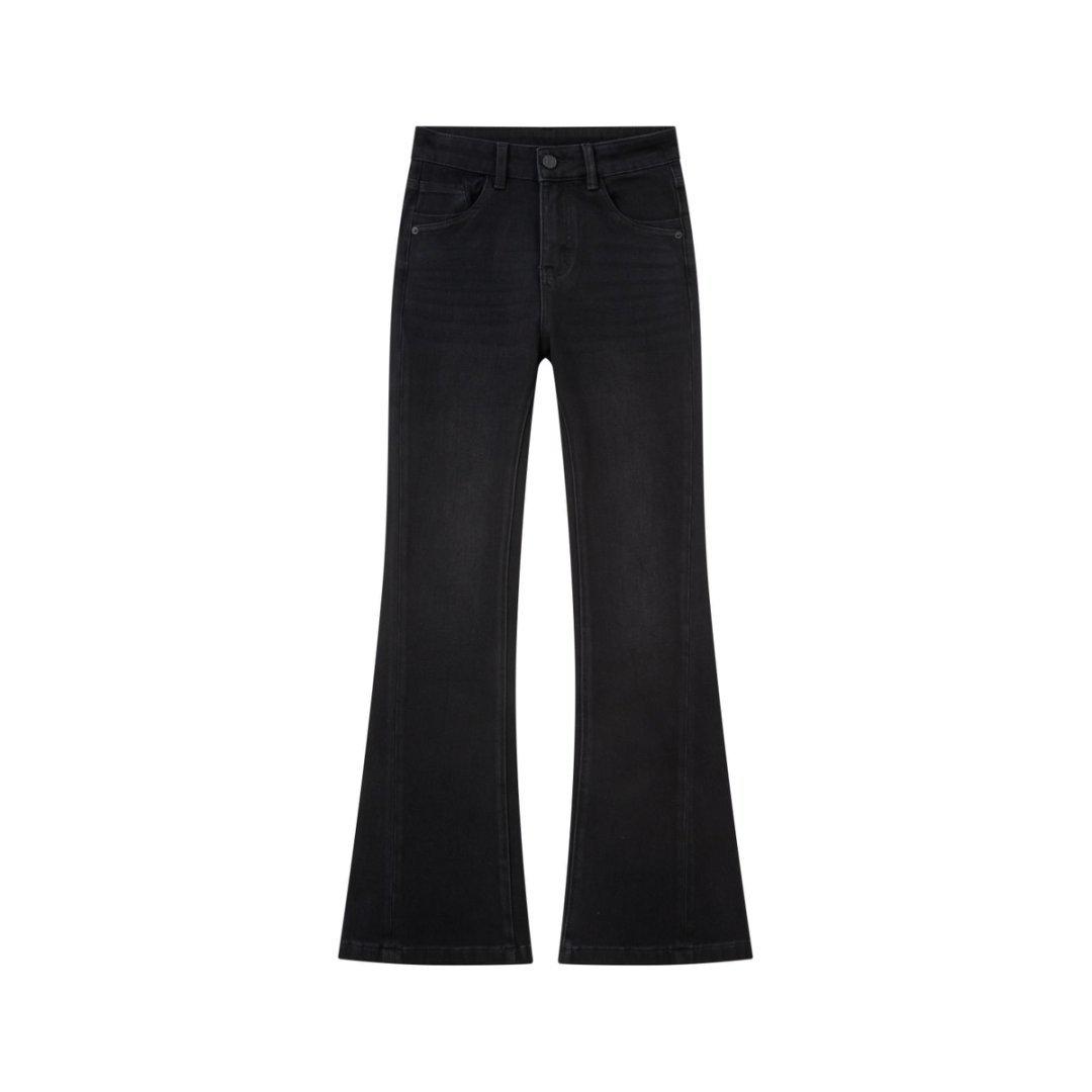 

2026 Spring Women s Super Slimming Black Stretch Micro Flare Jeans - High Street Petite Fit, Long-Leg Effect 28
