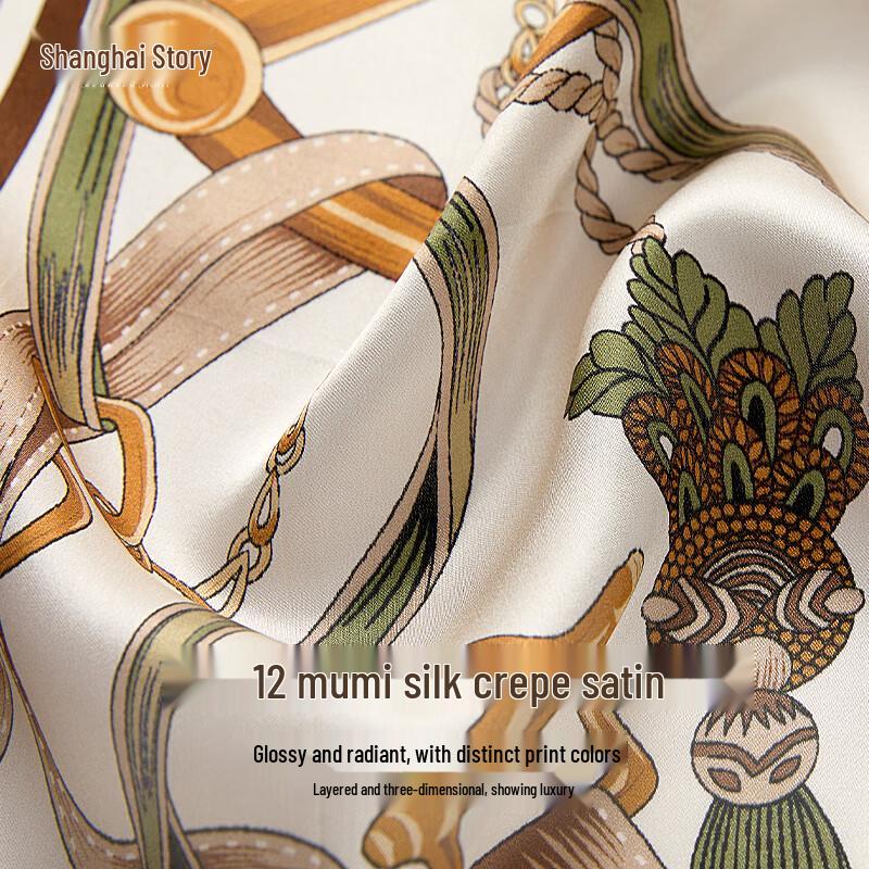 Shanghai Story 100% Mulberry Silk Scarf