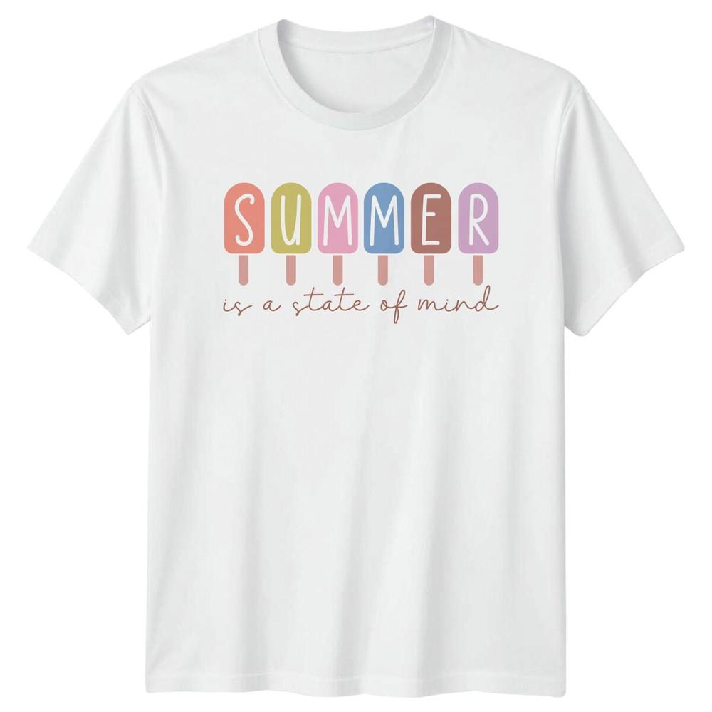 Summer State Of Mind Popsicles Beach Vacation TShirt S
