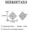 KEE-30 Celtic Knot Stud Earrings for Women - 925 Silver Needle, Light Luxury, High-End Feel