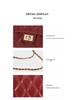Korean Style Quilted Chain Bag - Women's 2025 Trendy Small Square Crossbody Bag for Elegant, Fashionable Looks