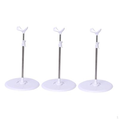 3 Pieces Doll Display Stand Multipurpose Bracket for Collection Collectible