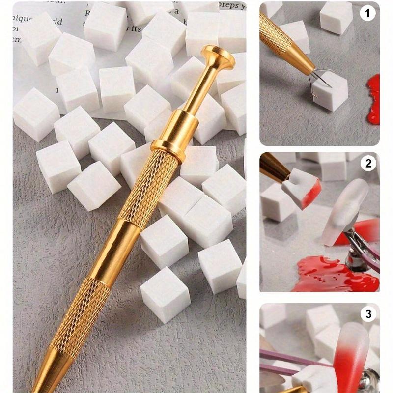 1 Nail Sponge Clip Applicators Set Gold and Silver Ls, Nail Art Tools, Back To School, Nails, Nail Tools for Press on Nails, Manicure Pedicure Tools