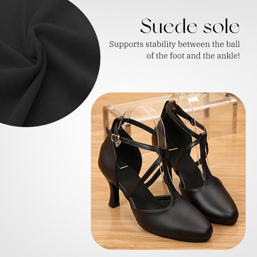Women's Pointed Latin Salsa & Standard Dance Shoes Ballroom Modern Jazz Dancing Shoes heele