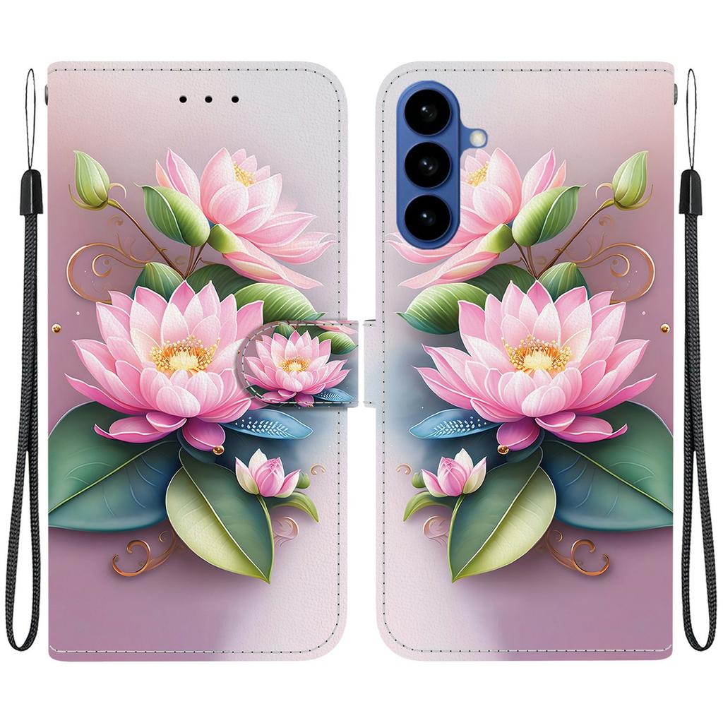 For Samsung Galaxy A57 5G Case Pattern Printing Leather Flip Wallet Phone Cover with Lanyard