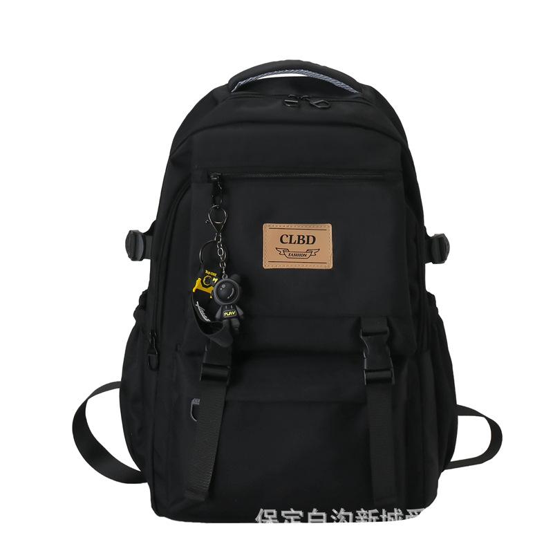 Schoolbag new backpack men's fashion schoolbag women's neutral backpack large capacity junior high school student schoolbag travel backpack