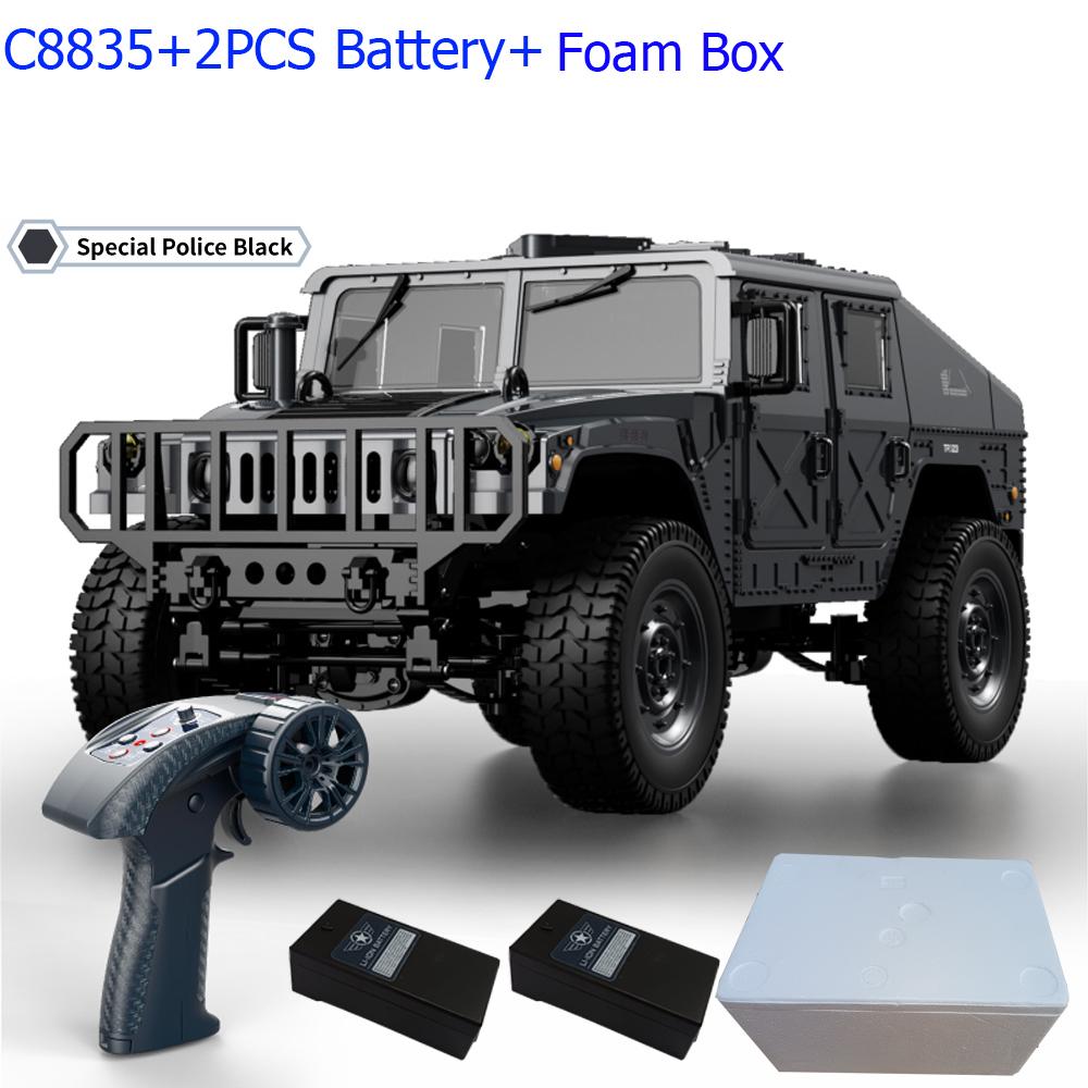 C8835 1:14 RC Car 2.4G Remote Control Car 4WD Off-road Climbing Simulation All-terrain RC Crawler Military Jeep JJRC RC Toys