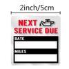 Easy-toOil Change Service Reminder Stickers Low-Tack 2x2 Car Adhesive
