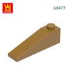 92Pcs/lot Slope 18°4x1 Roof Block Moc Hue Accessories Works With 60477 Brick DIY Children's Plaything Assembly Components