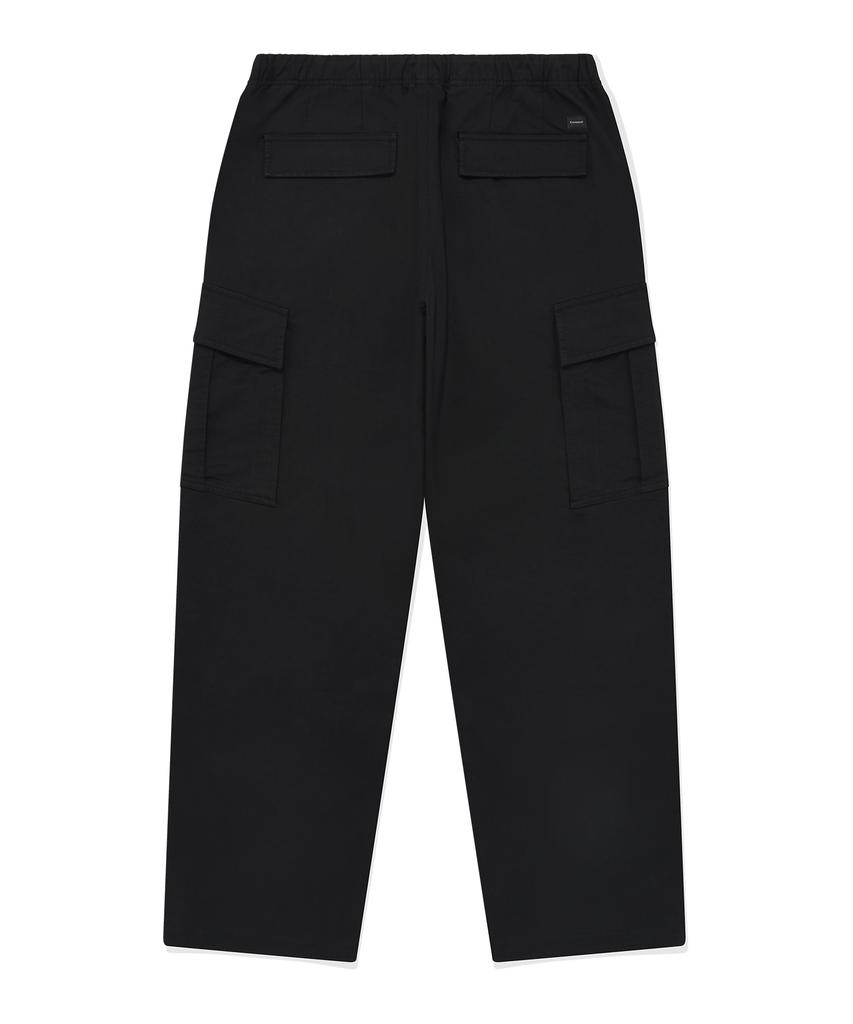 COVERNAT Wide Parachute Cargo Pants Black