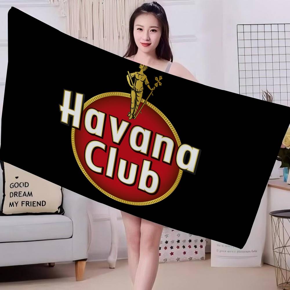 H-Havana C-Club Beach Towel Colorful Bath Towels for Girl Microfiber Quick Dry Custom Sand Free Beach Yoga Spa Gym Pool