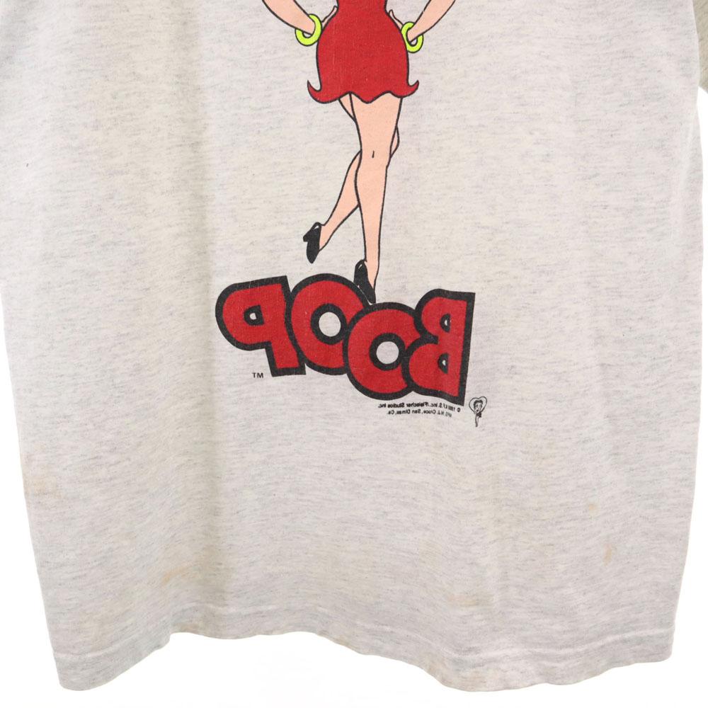 NJ CROCE 80s Made In USA Vintage Betty Boop Short Sleeve T-shirt Men's Used