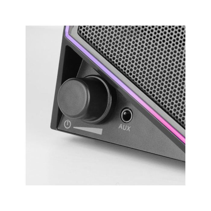 Haut-parleurs gaming - mars gaming - ms72 - 15w - éclairage rgb flow - usb et jack