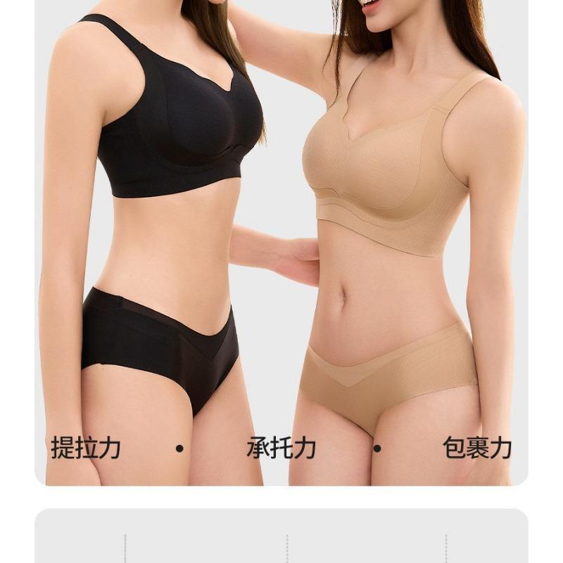 Women Plus Size Push Up Bra For Large Bust Shaping No Wire Backless Bra