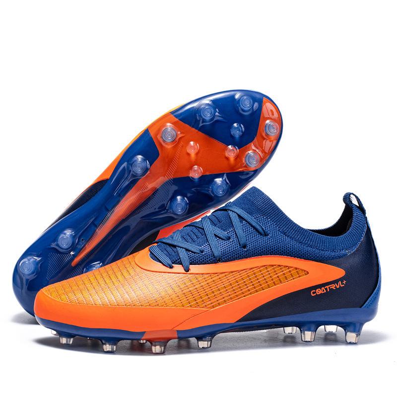 Youth Low-Top Seamless Fly-Woven Football Shoes Student Ag Spikes Men'S And Women'S Training Sports Shoes