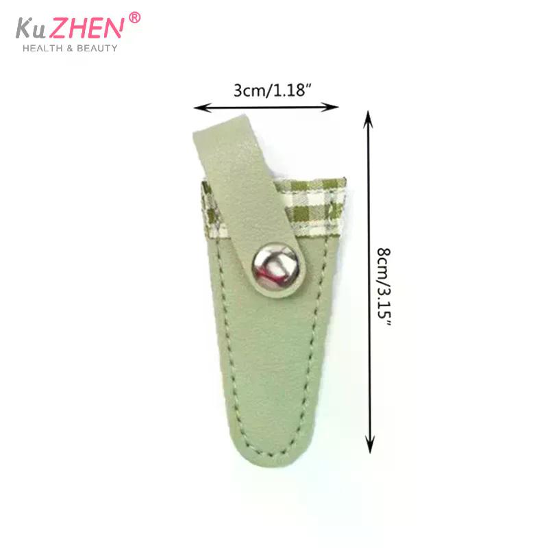 1PC Embroidery Scissors Sheath PU Leather Scissors Protective Cases Dead Skin Tweezers Cap Scissor Cover Household Sewing Tools