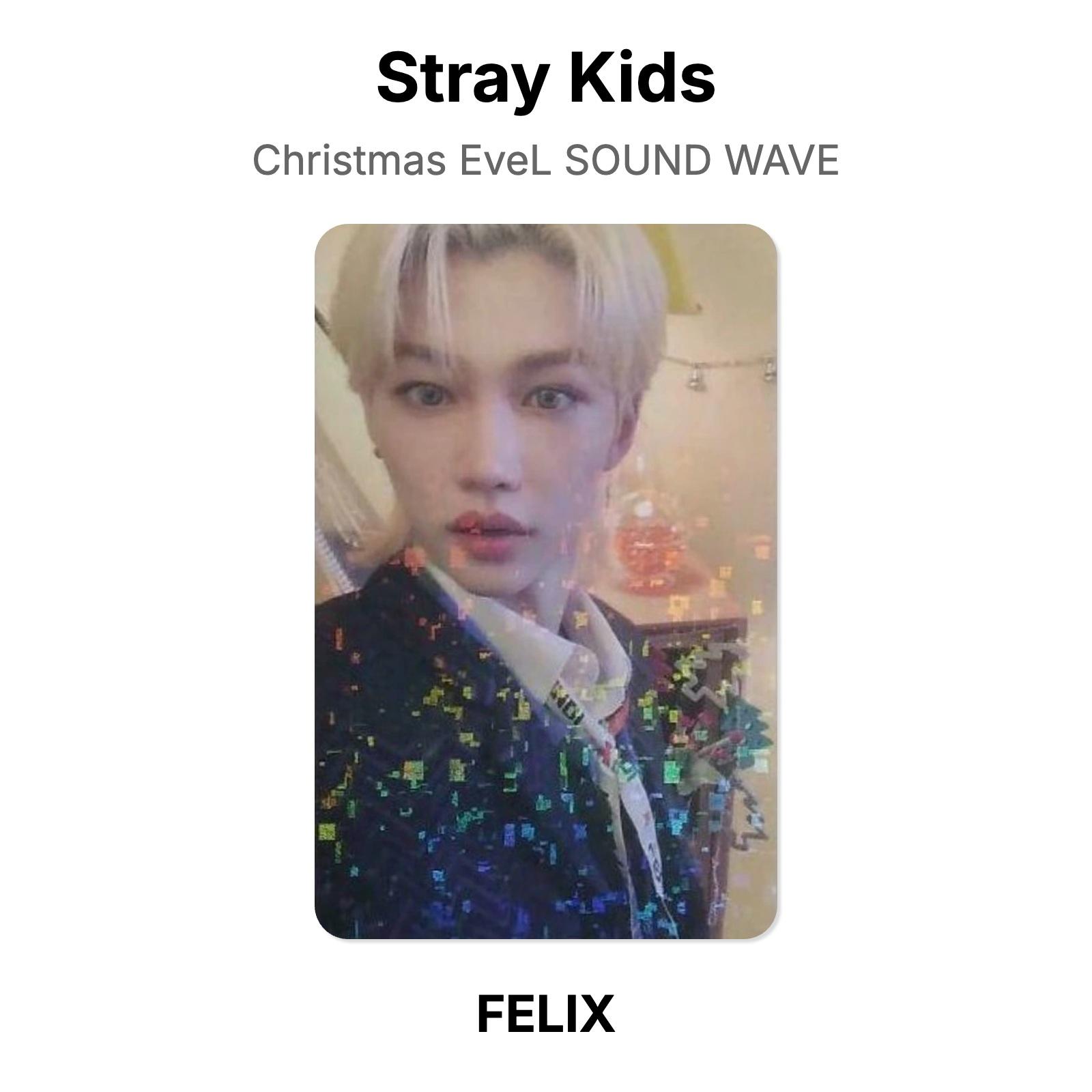 Stray Kids Christmas EveL SOUND WAVE Official Photocard FELIX