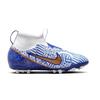Nike Mercurial Superfly 9 Jr Zoom Assassin 15 Academy CR7 AG Artificial Ground Cushioning Mid-Top Soccer Shoes Kids Soccer Shoes Blue White DQ5322-182