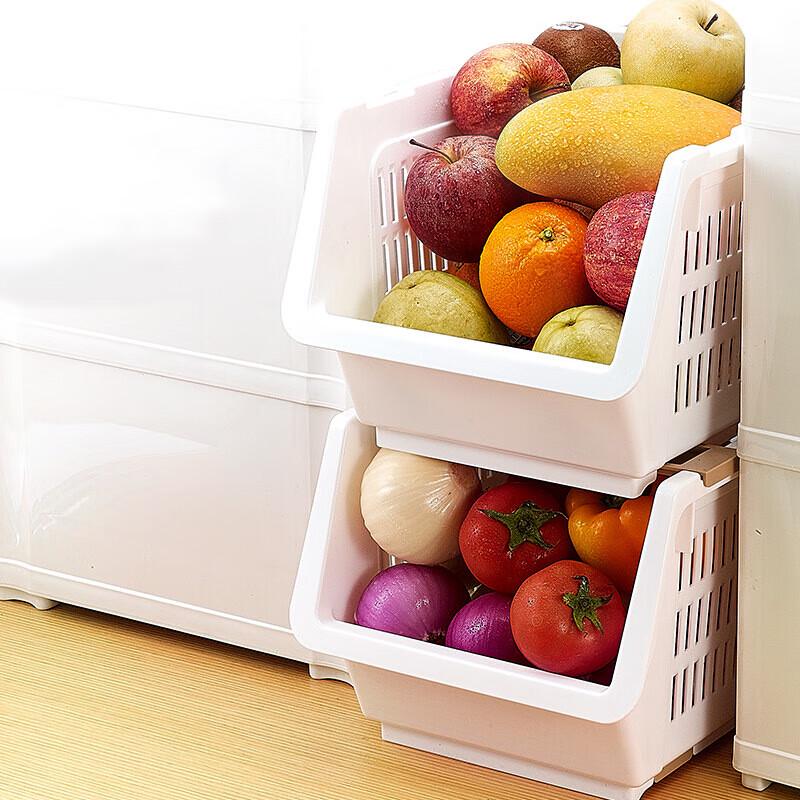 CHAHUA Stackable Slanted Kitchen Storage Basket
