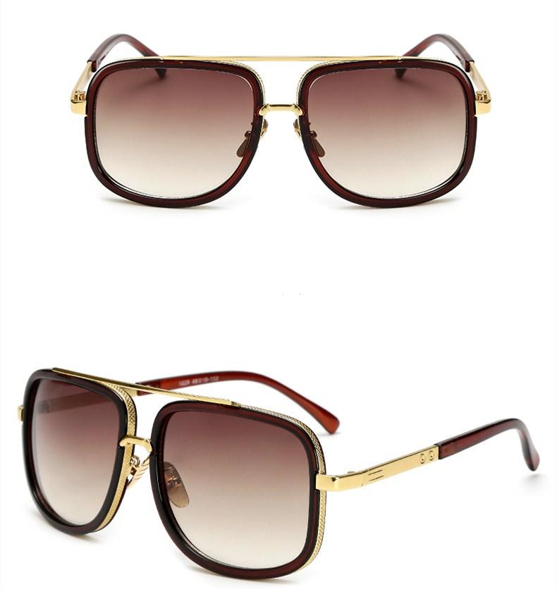 Retro Fashion Metal Leg Sunglasses for Outdoor Wear