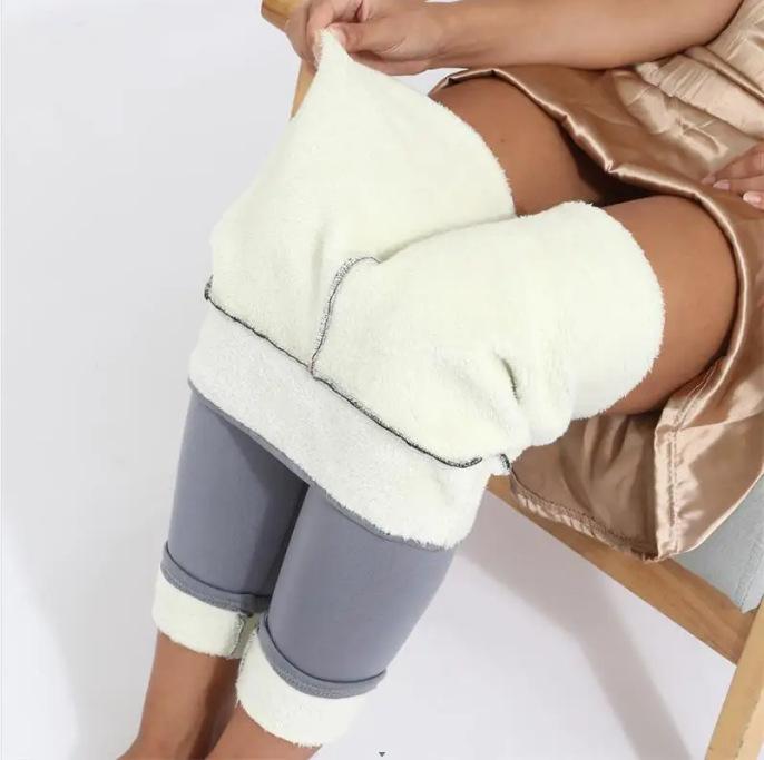 Women Winter Plus Velvet Stretch Leggings High Waist Warm Leggings Women Casual Thick Winter Leggings