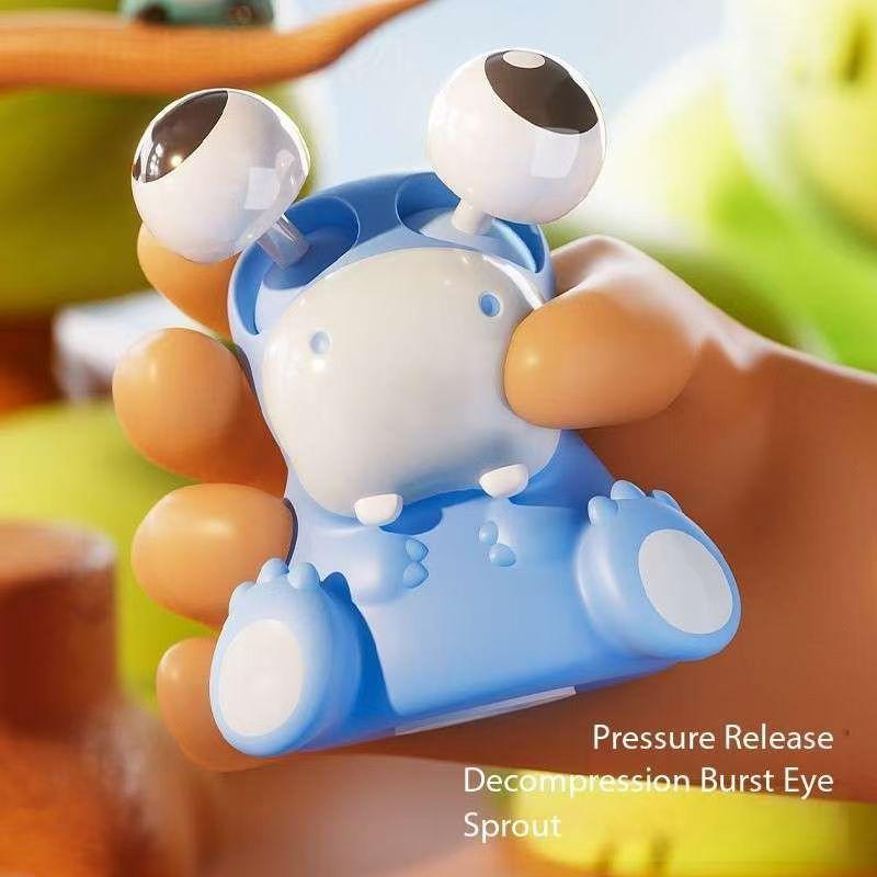 Non-Toxic New Eye Squeeze Cartoon Animal Sensory Toys Fun Novetly Fidget Stress Relief Anxiety Eyeball Bouncing Toy Gifts For Kids Adults