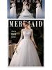 2025 Elegant Hepburn-Inspired Fairy Wedding Dress - French Simple Plus Size D69