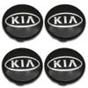 Black Kia Car Wheel Center Caps Hub Cover 60mm 4 Pcs For Picanto, Rio, Forte, Ev, Soul, Ceed WG,2024 Ping