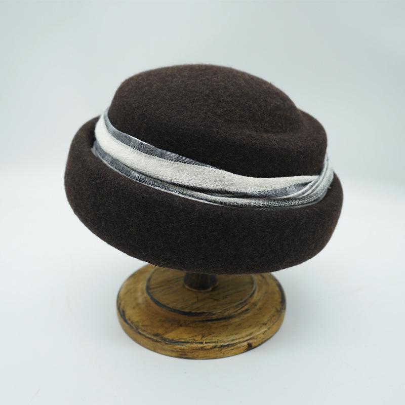 French Retro Red Hollow Woven Flat-Top Straw Hat Women'S Summer Sun Protection Travel Vacation Hat Japanese Sun Hat