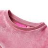 Sweatshirt pour enfants velours patchwork framboise 5 dimensions disponibles