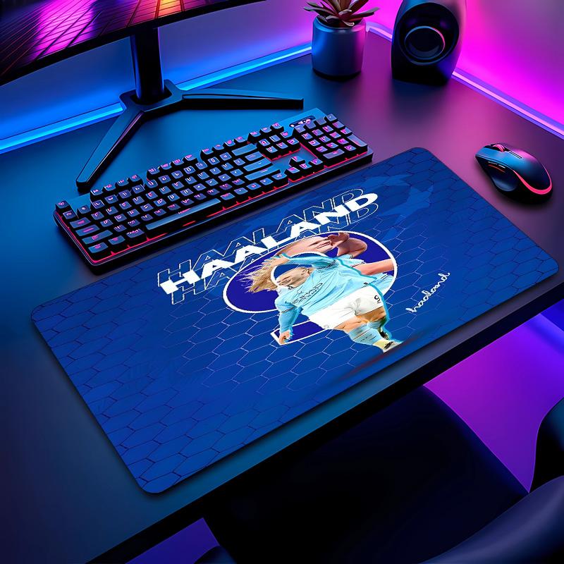 Erling Haaland Fußballmuster Mauspads Nicht?Rutschfestes Gummi-Basis Gaming-Mauspad Für Schreibtisch Büro Zuhause