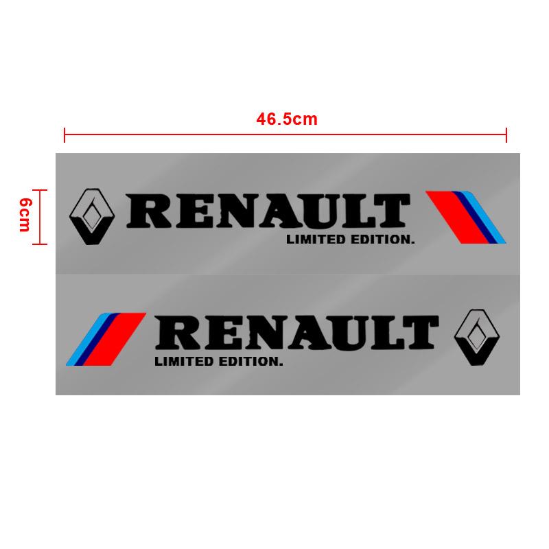 2 Stück Auto 3D Aufkleber Auto Seite Karosserie Sport Aufkleber Abziehbilder Autozubehör Für Renault Dacia Megane 2 3 Duster Logan Clio 4 Scenic 2 Captur