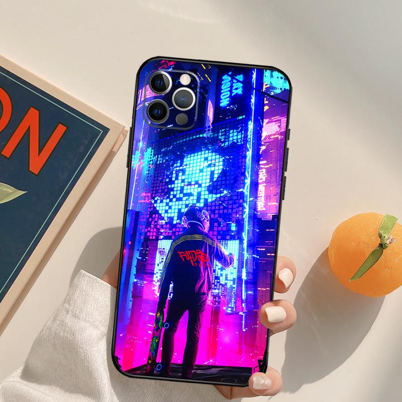 Cyberpunks Cover Case For iPhone 16 15 14 13 12 11 Pro Max XS XR X 12 13 Mini 16 15 Plus Fundas