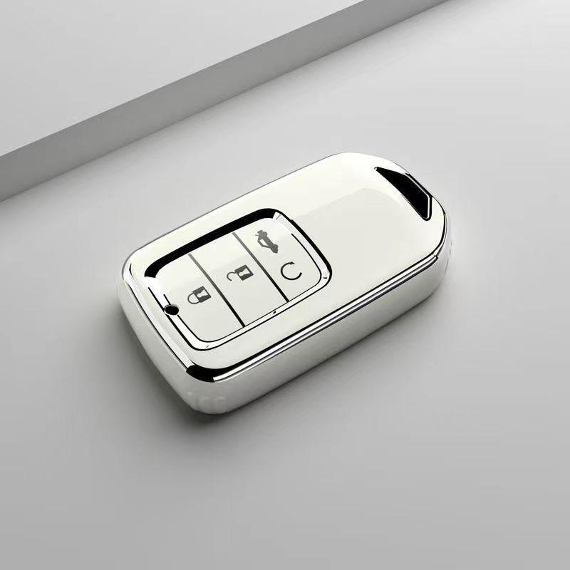 

Stylish New Soft Tpu Car Remote Key Case Cover Protection Shell For Honda Vezel City Civic Jazz Brv Br-V Hrv Auto Accessories