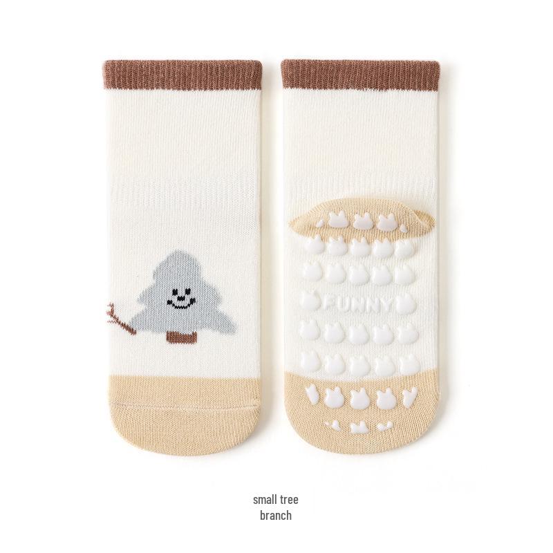 25 Pairs of New Spring Cartoon Dot Baby & Toddler Combed Cotton Socks