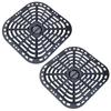 2 Pack Food Safe Air Fryer Plate Replacement Grill Pan Air Fryer Tray Metal Material for Instants Vortex 6QT Air Fryers