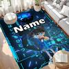 Custom Name Personalized Anime Print Carpet, Versatile Home Decor Rug, for Playroom, Apartment, Balcony, Entryway, Hallway Gift